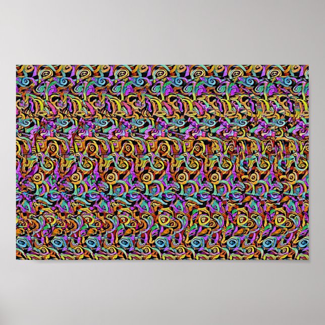 Rhino Party - Hidden 3D print (Front)