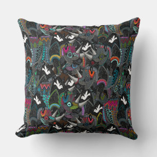 rhino party throw pillow