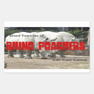 Rhino Poachers Sticker