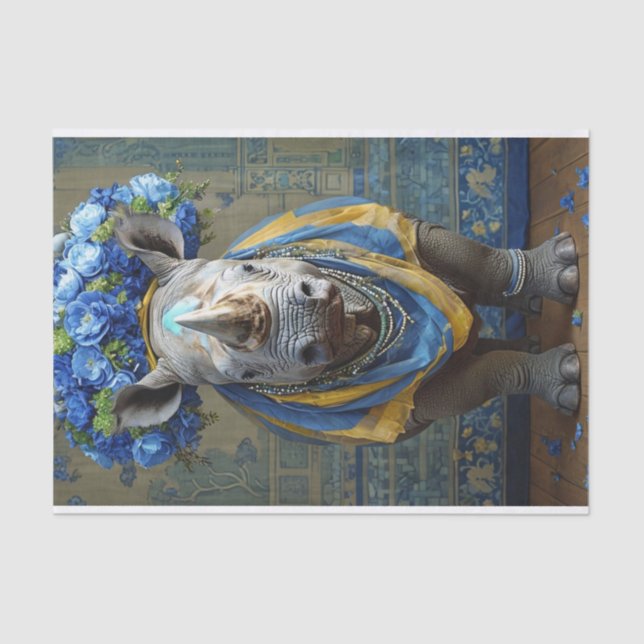 Rhino Regality  Tissue Paper (Front)