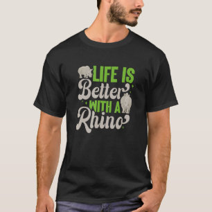 Rhino   Rhinoceros Wild Animal T-Shirt