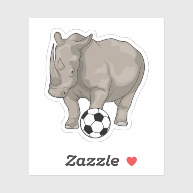 Rhino Soccer player Soccer (Sheet)