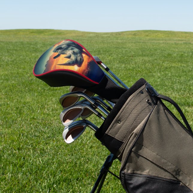 Rhino Sunset Safari Golf Head Cover (In Situ)