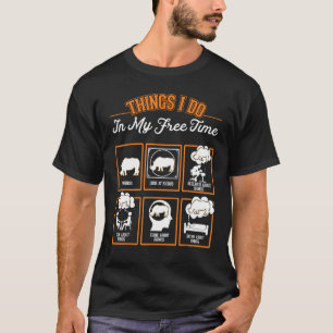 Rhino Things I Do In My Free Time T-Shirt