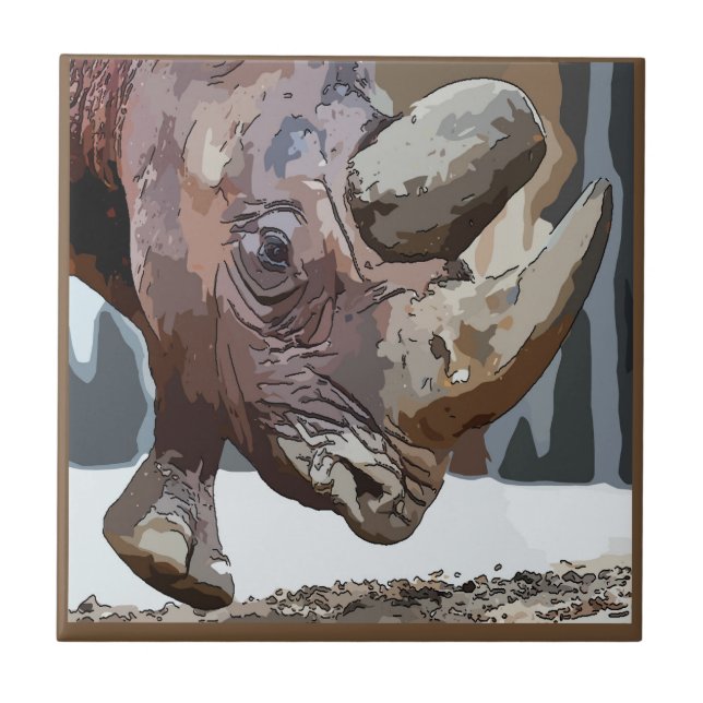 Rhino Tile, Dutch Look, Personalize Tile (Front)