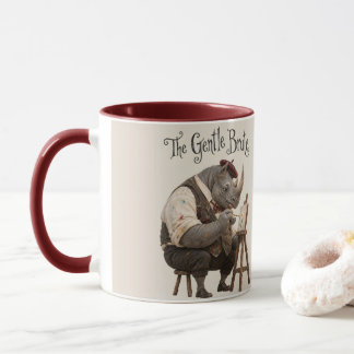 Rhino with a Paintbrush Mug