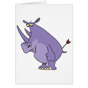 rhino with arrow in butt cartoon