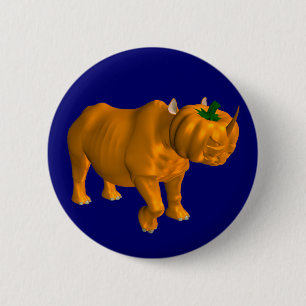 Rhinoceros 2 Inch Round Button