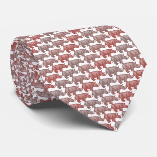 Rhinoceros Armani Red Tie