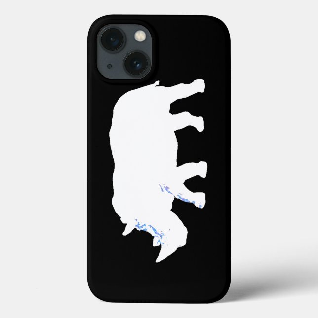 Rhinoceros black and white Case-Mate iPhone case (Back)