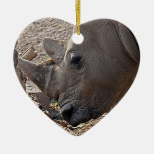 Rhinoceros Ceramic Ornament