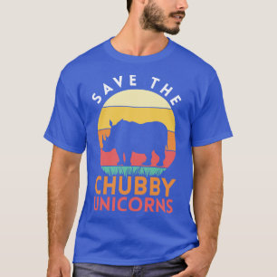 Rhinoceros Chubby Unicorn Funny Rhino T-Shirt