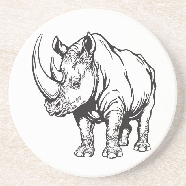 rhinoceros coaster (Front)