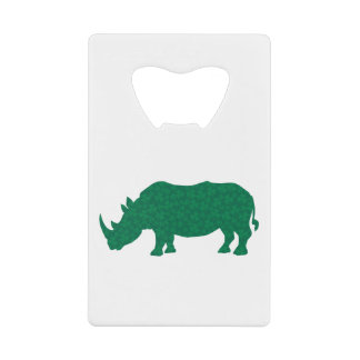 Rhinocéros fait de trèfles