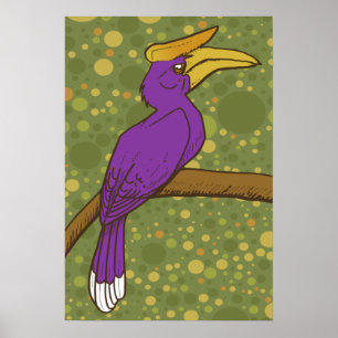 Rhinoceros Hornbill Poster