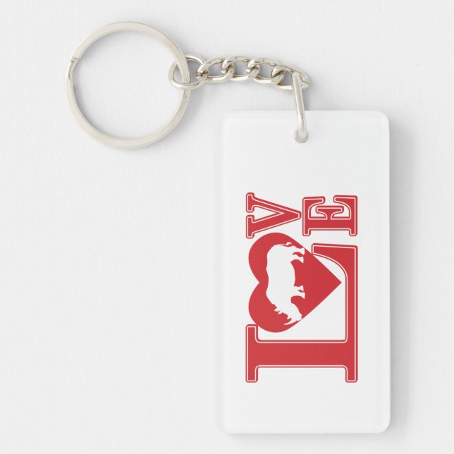Rhinoceros Love Keychain (Front)
