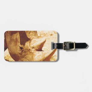 Rhinoceros Love Luggage Tag