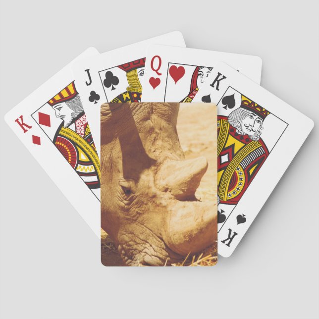 Rhinoceros Love Playing Cards (Back)