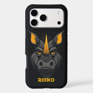 Rhinocéros noir en colère
