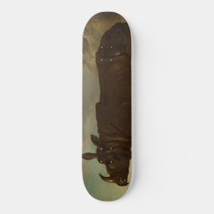 Rhinoceros (Rhino) (Wild Animal) (by J.B. Oudry) Skateboard