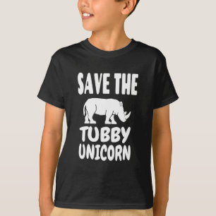 Rhinoceros Save the Rhino Save the Tubby Unicorn T-Shirt