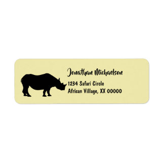 Rhinoceros Silhouette Personnalisé