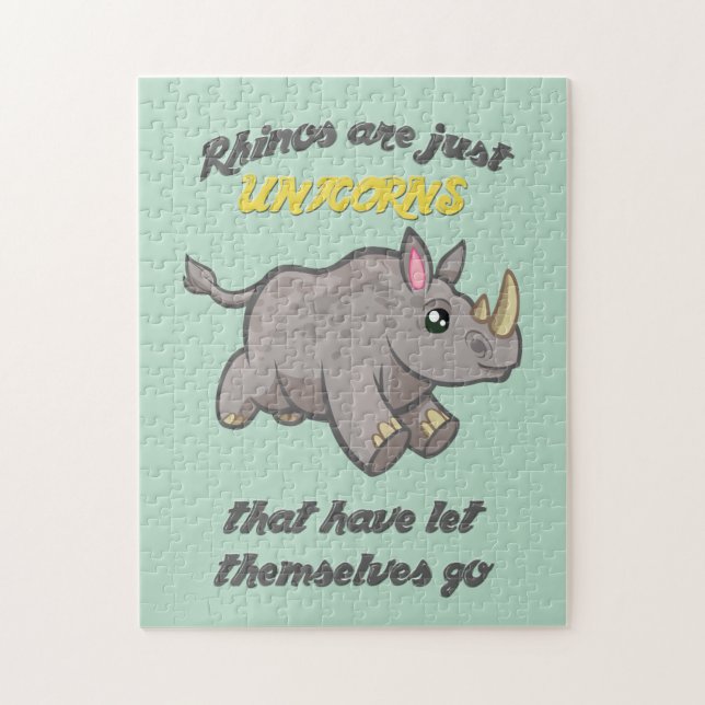 Rhinos are Unicorns Jigsaw Puzzle (Vertical)