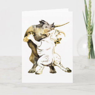 Rhinos Tango Greeting Card