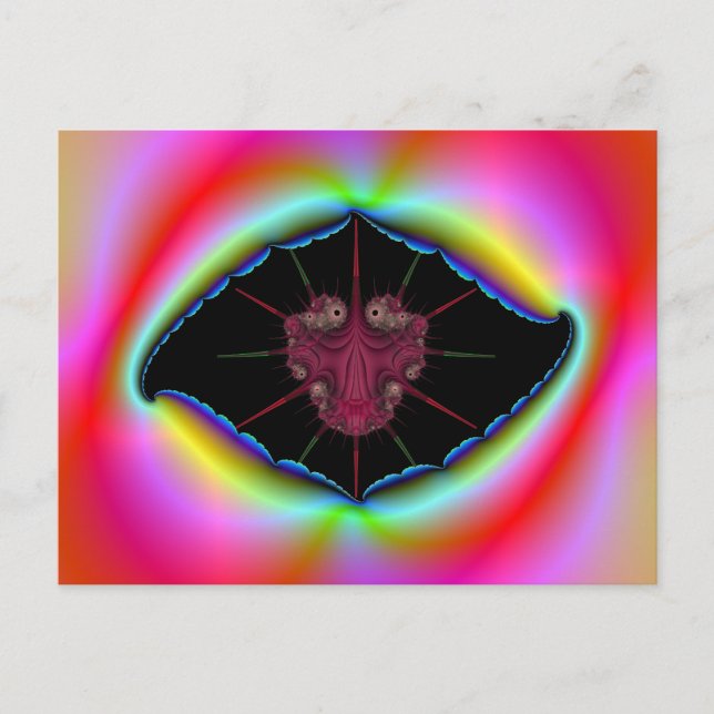 Rhizidio Bug in Psychedelic Frame Postcard (Front)