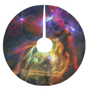 Rho Ophiuchi Cloud Complex - James Webb NIRCam Brushed Polyester Tree Skirt