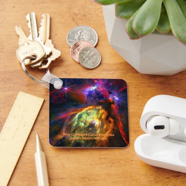 Rho Ophiuchi Cloud Complex - James Webb NIRCam Keychain (Desk)