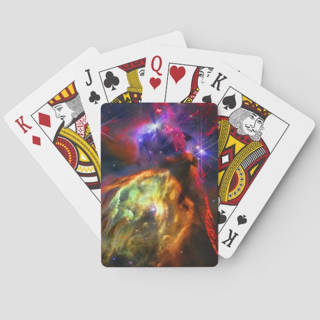 Rho Ophiuchi Cloud Complex, James Webb Space Photo Playing Cards (Back)