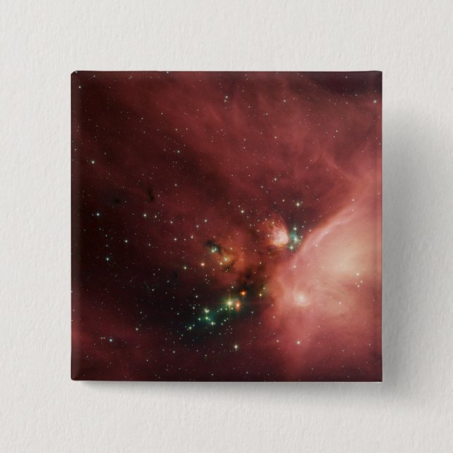 Rho Ophiuchi nebula 2 Inch Square Button (Front)