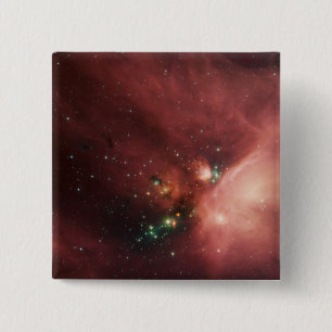 Rho Ophiuchi nebula 2 Inch Square Button