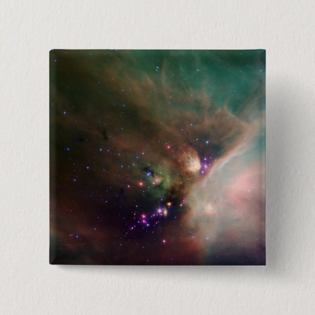 Rho Ophiuchi nebula 2 Inch Square Button (Front)