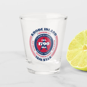 Rhode Island 13th Star Patriotic Shot glass