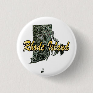 Rhode Island 1 Inch Round Button