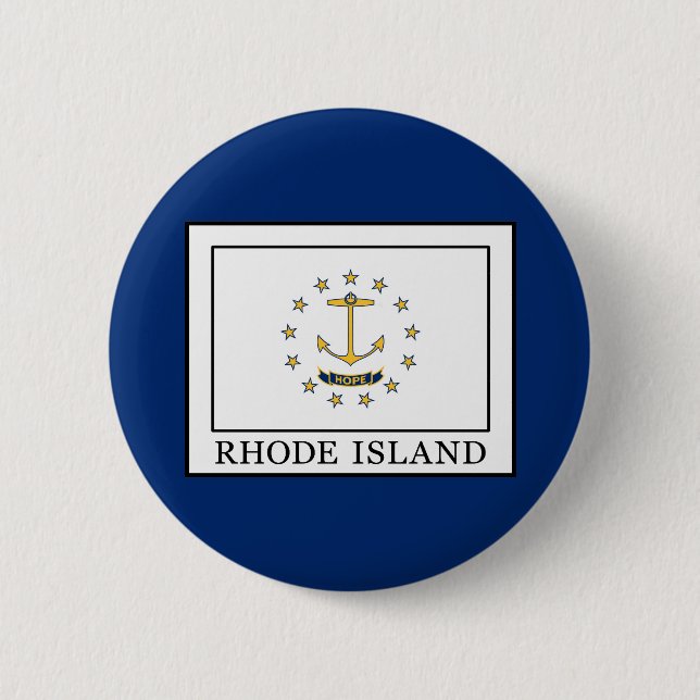Rhode Island 2 Inch Round Button (Front)