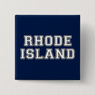 Rhode Island 2 Inch Square Button