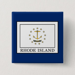 Rhode Island 2 Inch Square Button