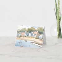 Rhode Island Beach Shore Watercolor