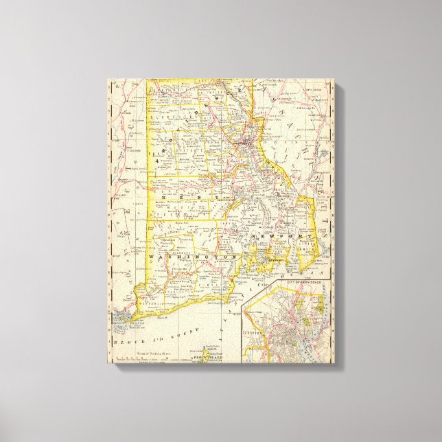 Rhode Island Canvas Print (Front)