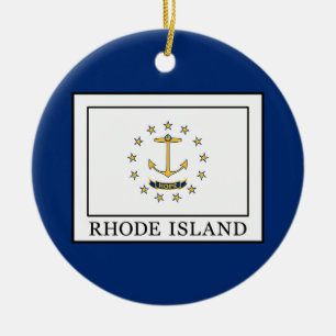 Rhode Island Ceramic Ornament
