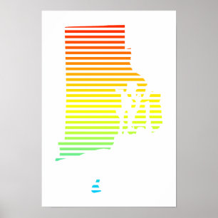 rhode island chill fade poster