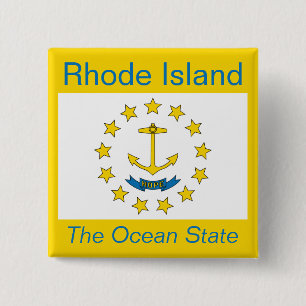 Rhode Island Flag Button