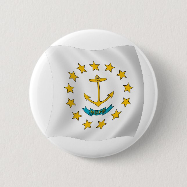 Rhode Island Flag Button (Front)