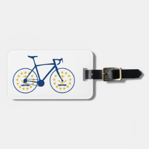 Rhode Island Flag Cycling Luggage Tag
