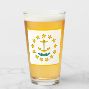 Rhode Island flag  Glass