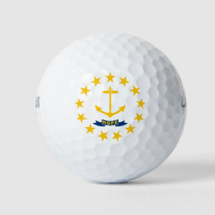 RHODE ISLAND FLAG GOLF BALLS