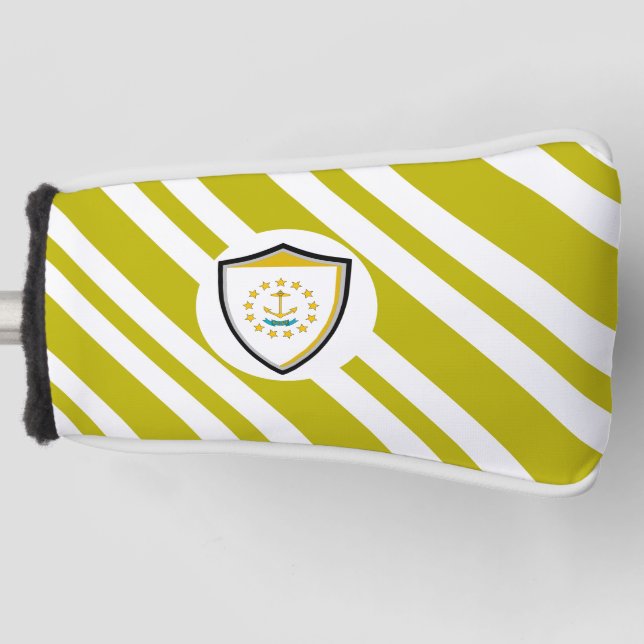Rhode island flag golf head cover (Front)